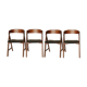 4 chairs Scandinavian Kristiansen teak 60s