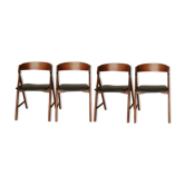 4 chairs Scandinavian Kristiansen teak 60s