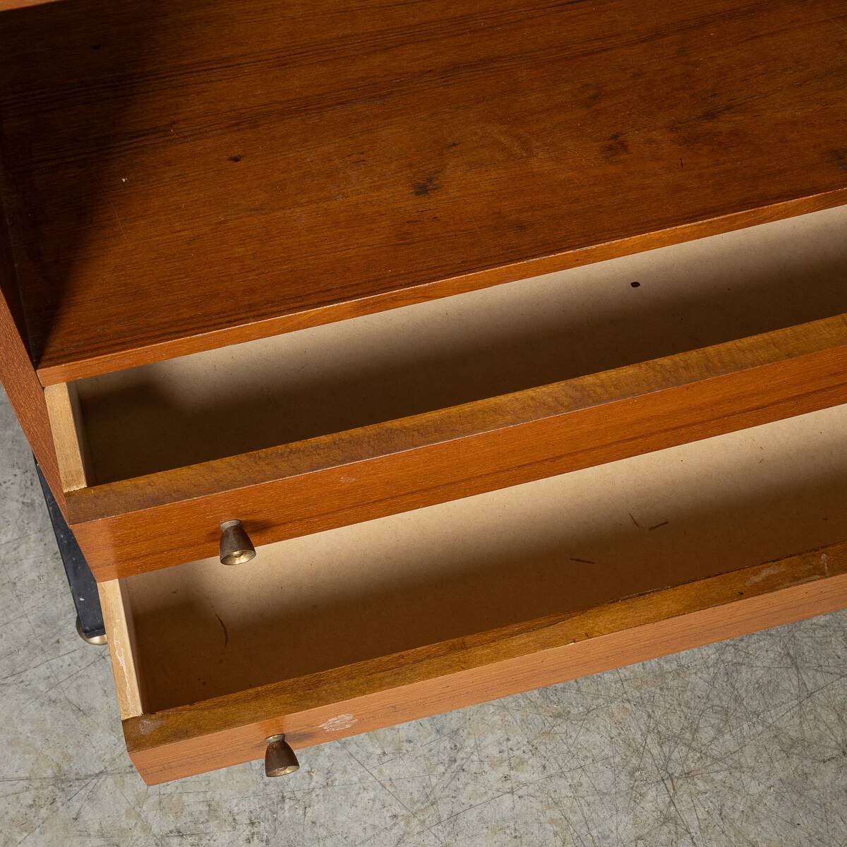 Vintage 20thc italian modular teak wall cabinet c.1960