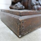 Antique Asian side table with Pixiu