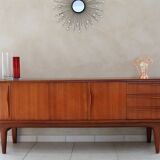 Scandinavian design sideboard buffet in 60s teak