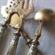 Antique service for sweets or hors d'oeuvres