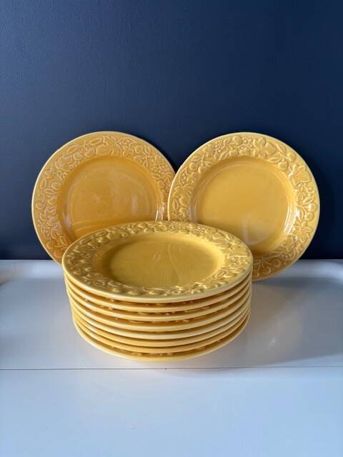 Antique majolica plates