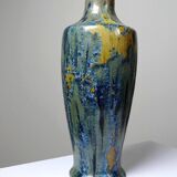 Rare petit vase ancien Alfred Renoleau grès émaux cristallins art déco