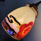 Antique bronze and glass paste wall light