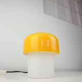 Rare Yellow Mushroom Table Lamp by Luigi Massoni for Guzzini, 1970s