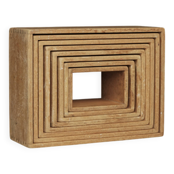 Blocs d'étagères modulaires, ensemble de 8, années 1950