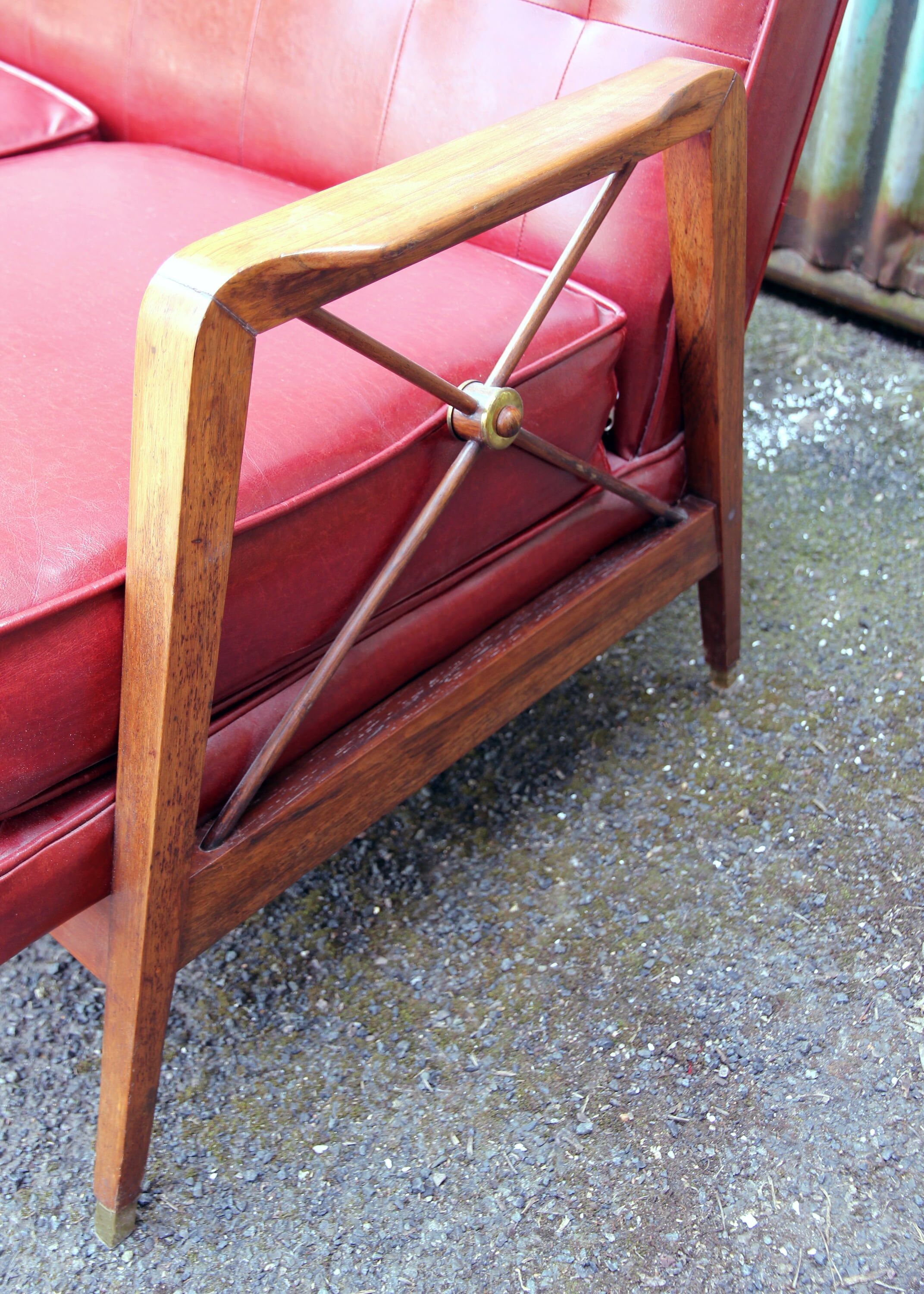 60s Brazilian Sofa by Moveis Cavallaro, Sao Paulo
