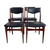 Suite of 4 Scandinavian chairs