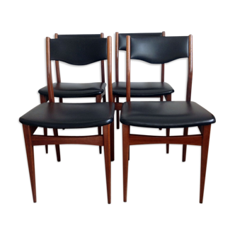 Suite of 4 Scandinavian chairs