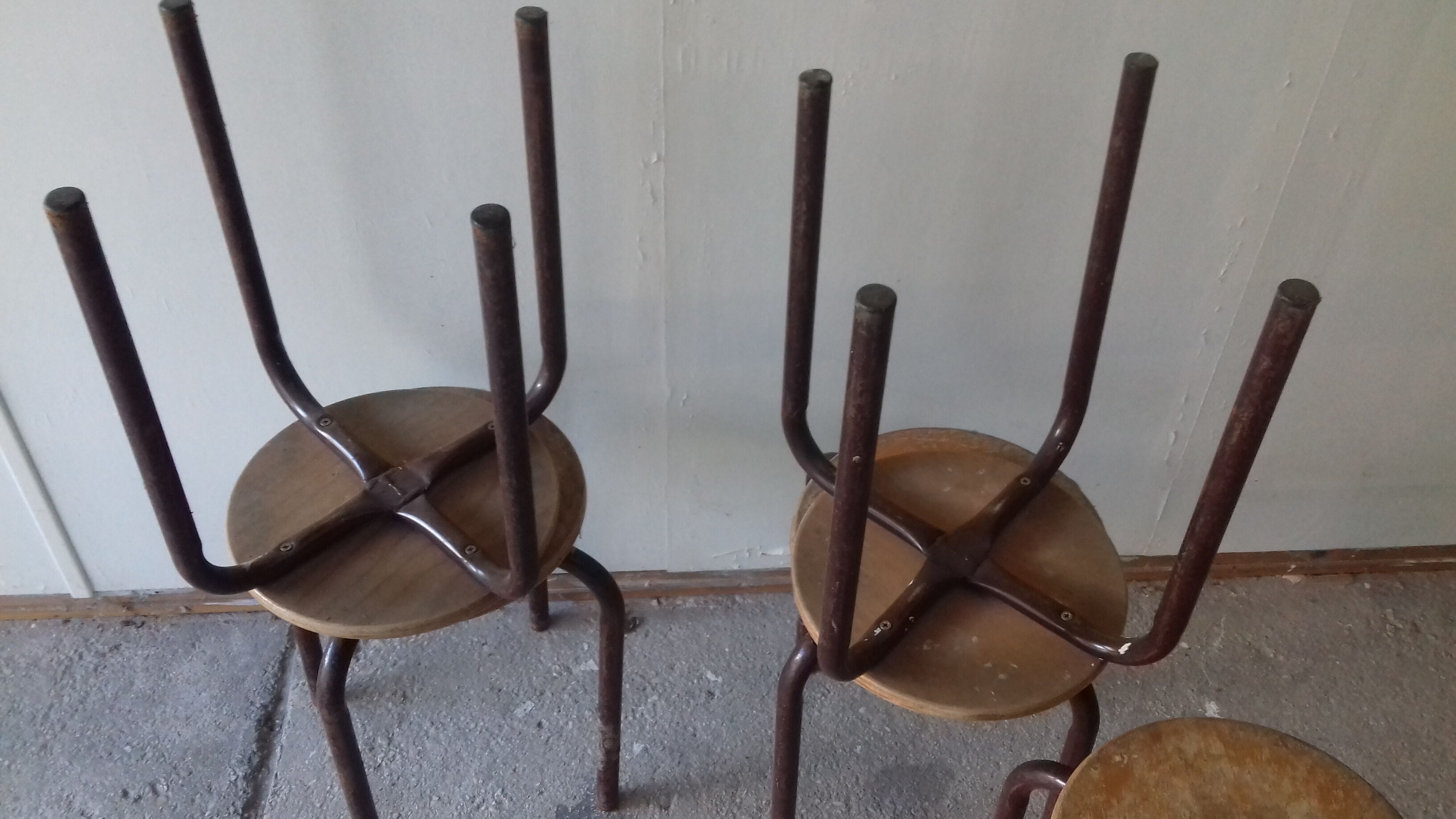 Vintage school stools