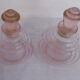 Paire de flacons art deco en verre