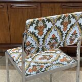 Pair of chrome chairs from the 70