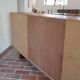 Large rosewood sideboard, 2 doors and central niche.