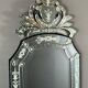 Venetian mirror engraved with floral decoration, 20th century