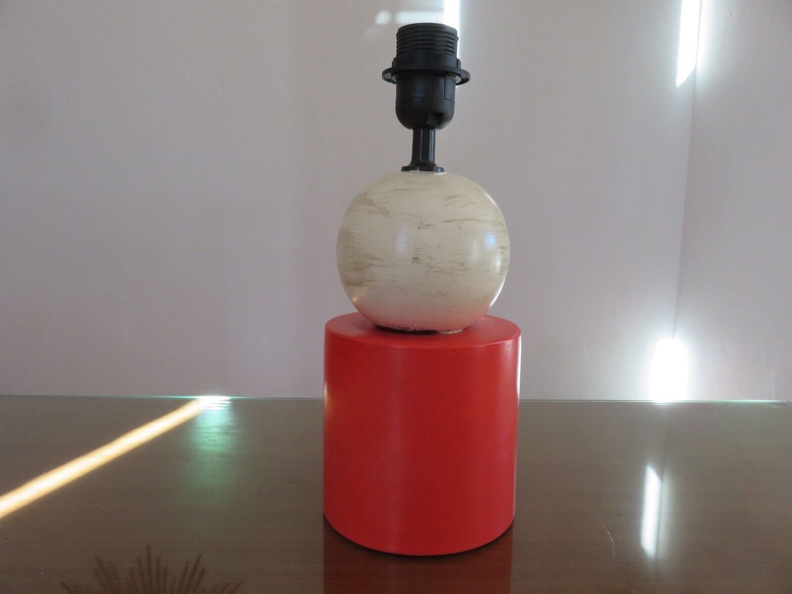 Paire de pieds de lampes en céramique années 80