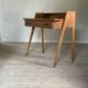 Bureau écritoire chêne pied portique