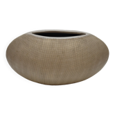Vase lentille en céramique beige