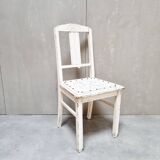 Chaise en bois ancienne patinée