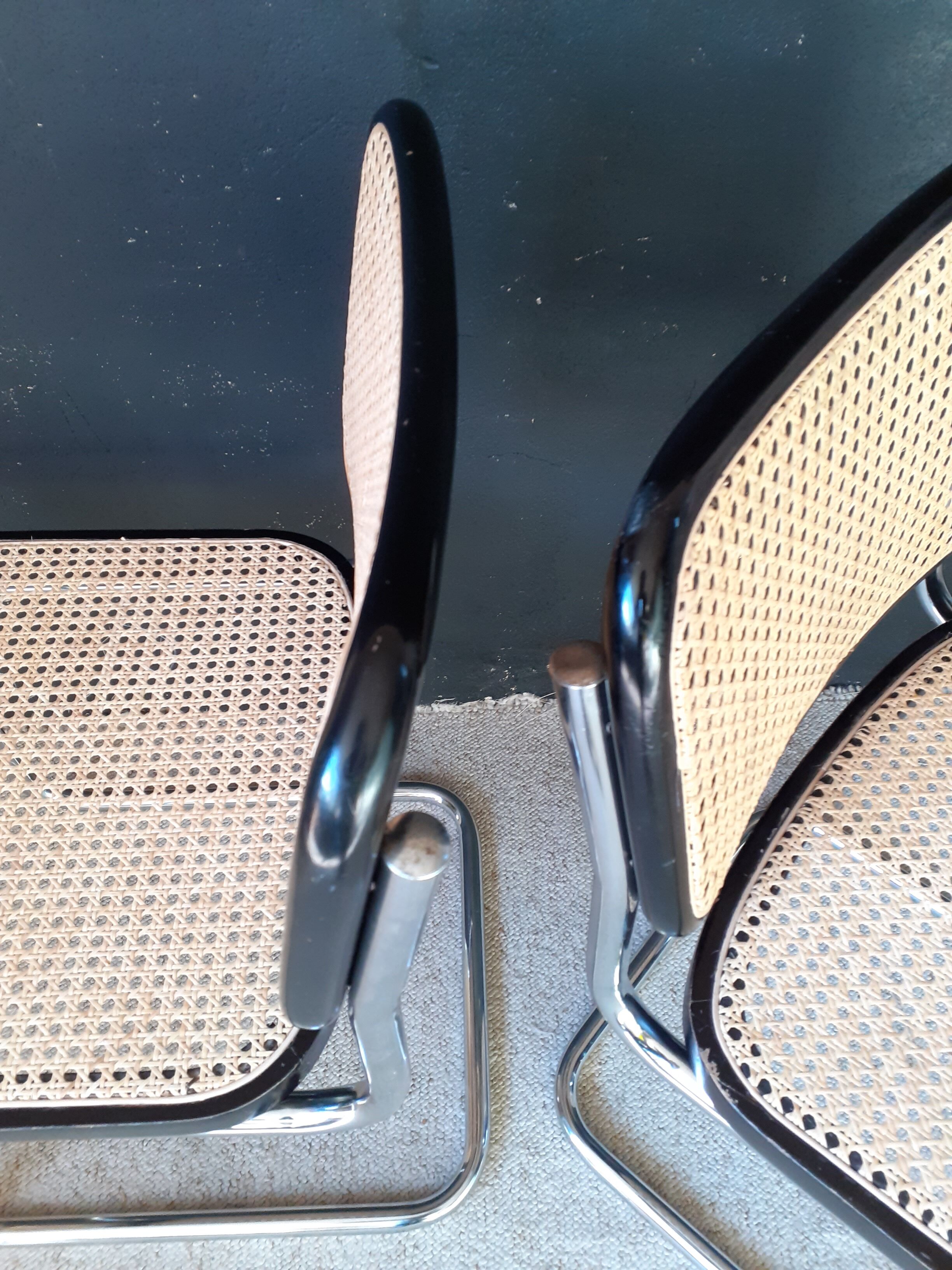 Pair of chairs B32 Breuer