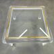 Italian Acrylic, Brass and Glass Coffee Table, 1980s