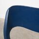 Chaise en teck bleue, design danois, années 1960, designer : Niels Otto Møller