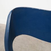 Blue teak chair, Danish design, 1960s, designer: Niels Otto Møller