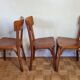 Ensemble de trois chaises bistrot Baumann