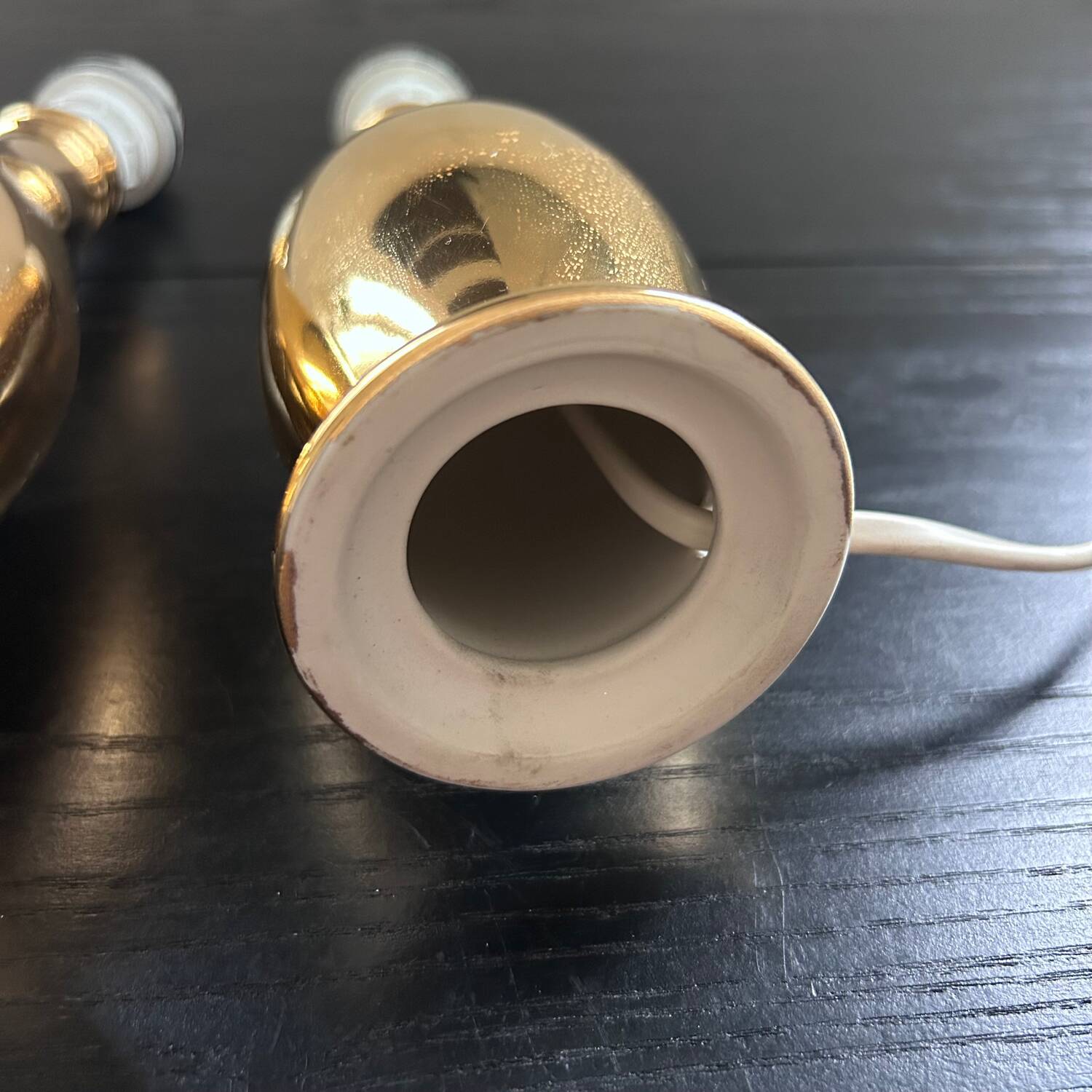 Pair of porcelain lamp bases