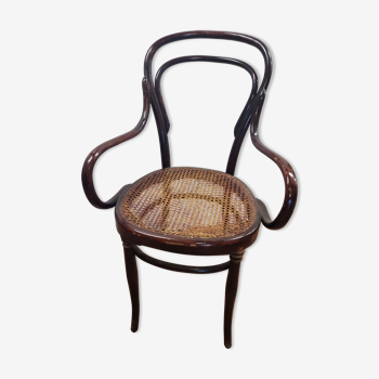 Hoffman bistro armchair in curved wood