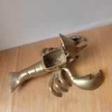 Homard cendrier/encrier en laiton