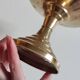 Art deco brass fruit bowl