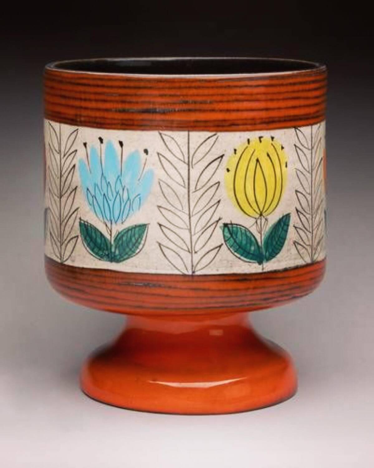 Vase or pot on pedestal