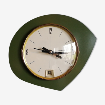 Vintage clock, "Green Olive Green" pendulum