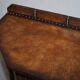 Antique Leather Studded Console Table in Gothic Pugin Style Restored