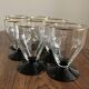 Suite de 6 verres Art Déco, années 30