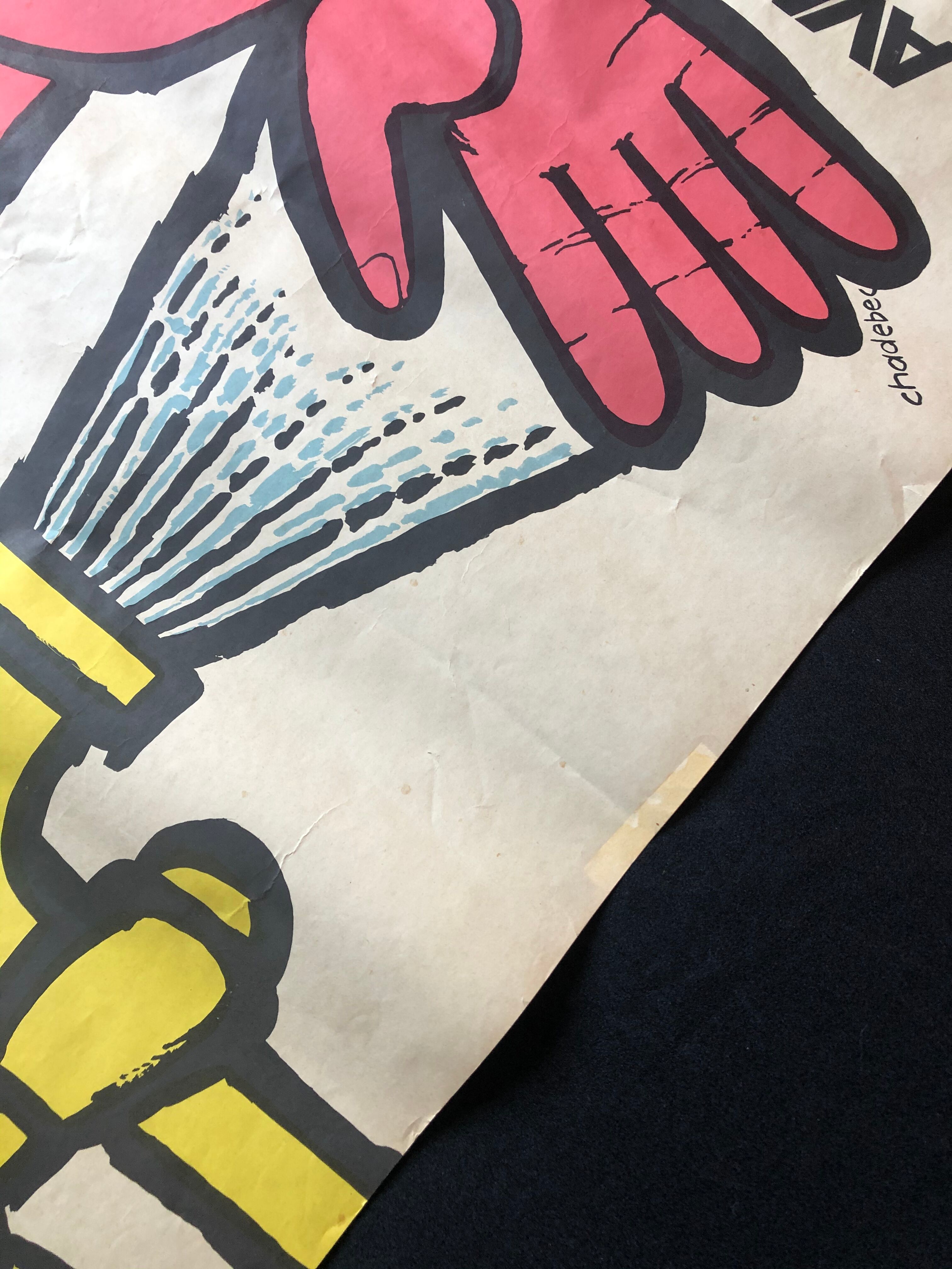 Old vintage poster B. Chadebec 1987