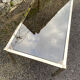 VINTAGE 1970 RECTANGULAR COFFEE TABLE GOLDEN SMOKED BROWN GLASS