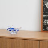 Flower platter, Murano glass, Italian design, 1960s, made in Italy