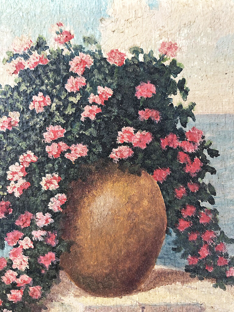 Peinture à l’huile fleurs