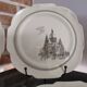 Series of 12 dessert plates and its cake tray Gien Paris Monuments