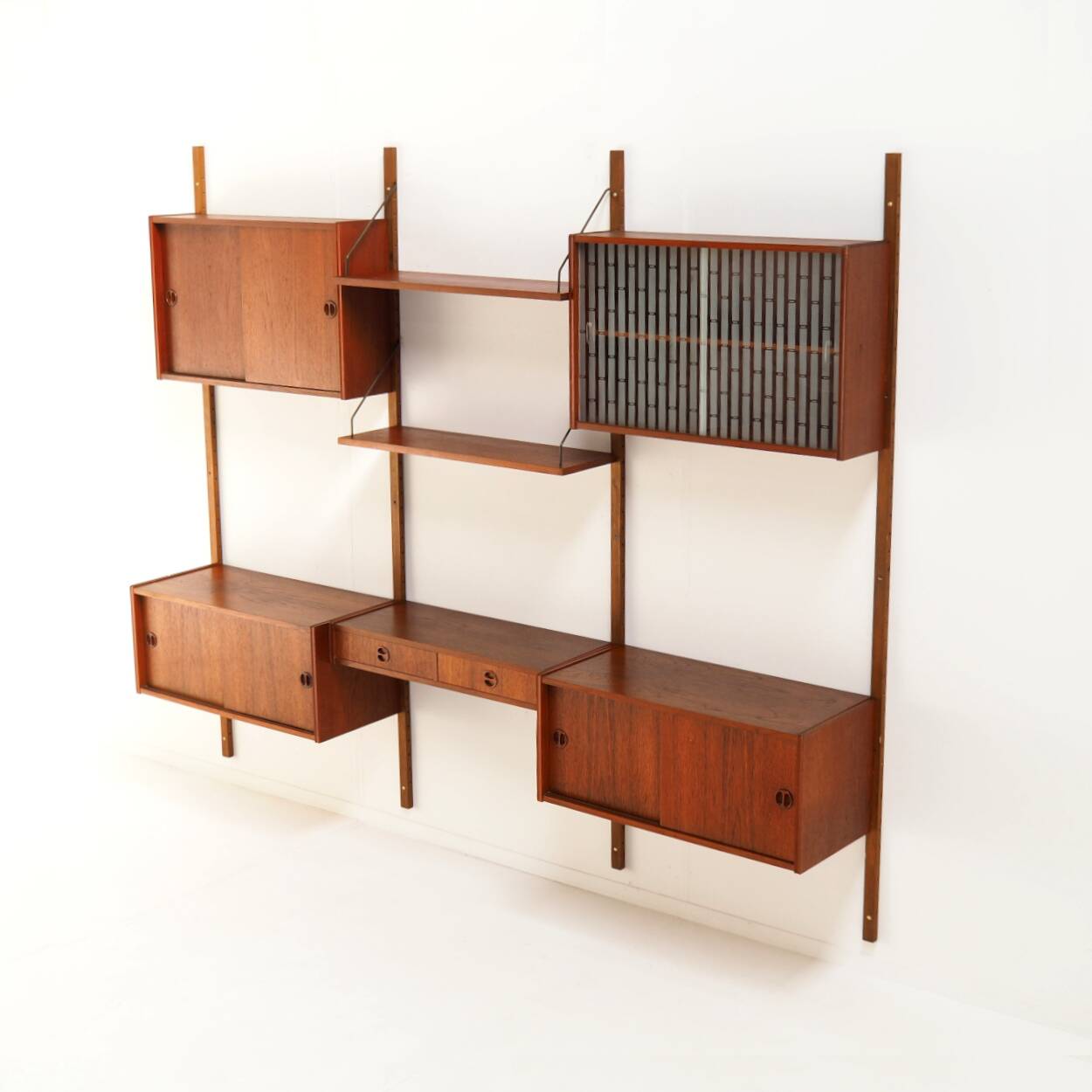 Danish Modular Wall System by Poul Cadovius, 1960s