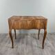Marquetry Hairdresser in Louis XV Style, Dressing Table with Mirror, 20th Century