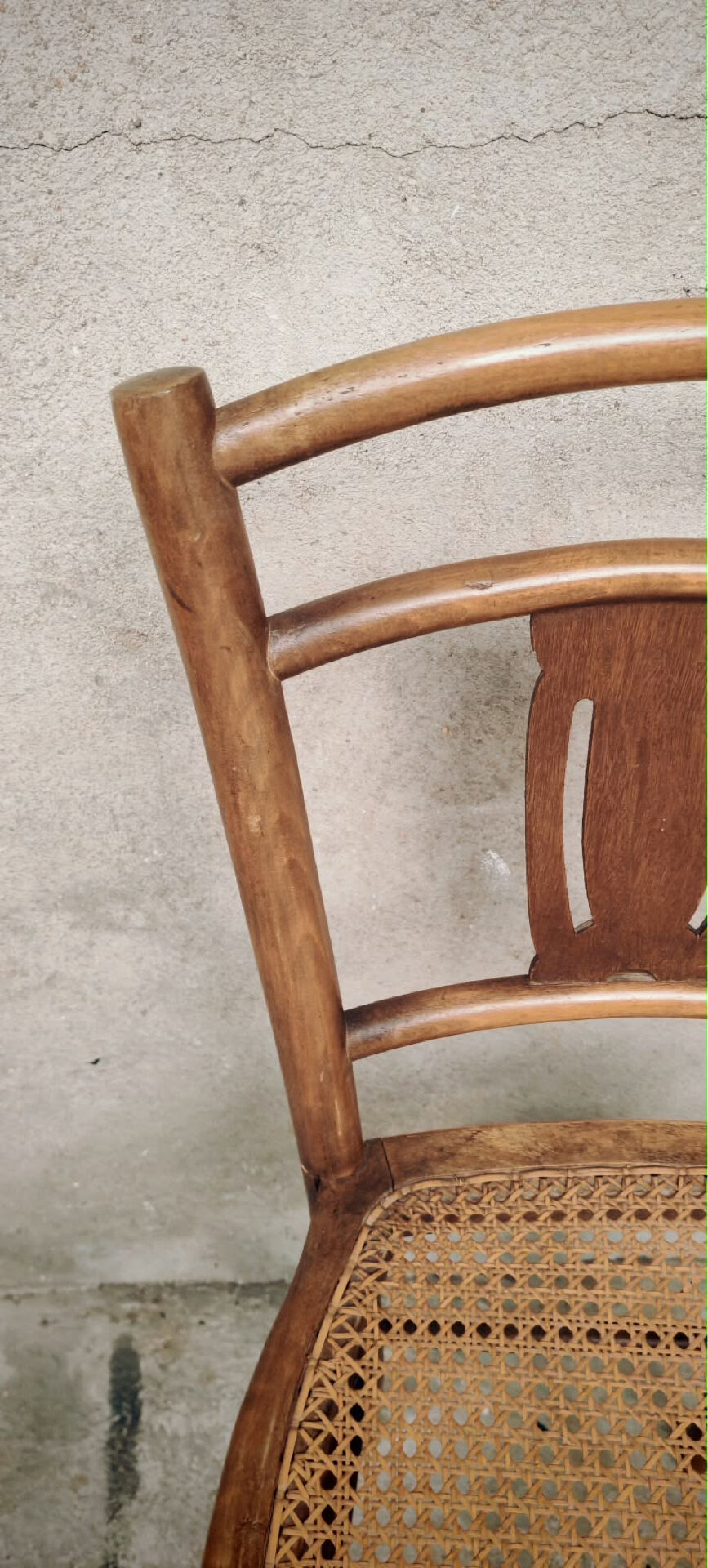 Chaise bistrot avec cannage 