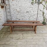 Pair of oak benches