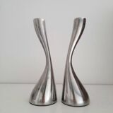 Pair of Danish candlesticks by Mencke & Vagnby Nuance
