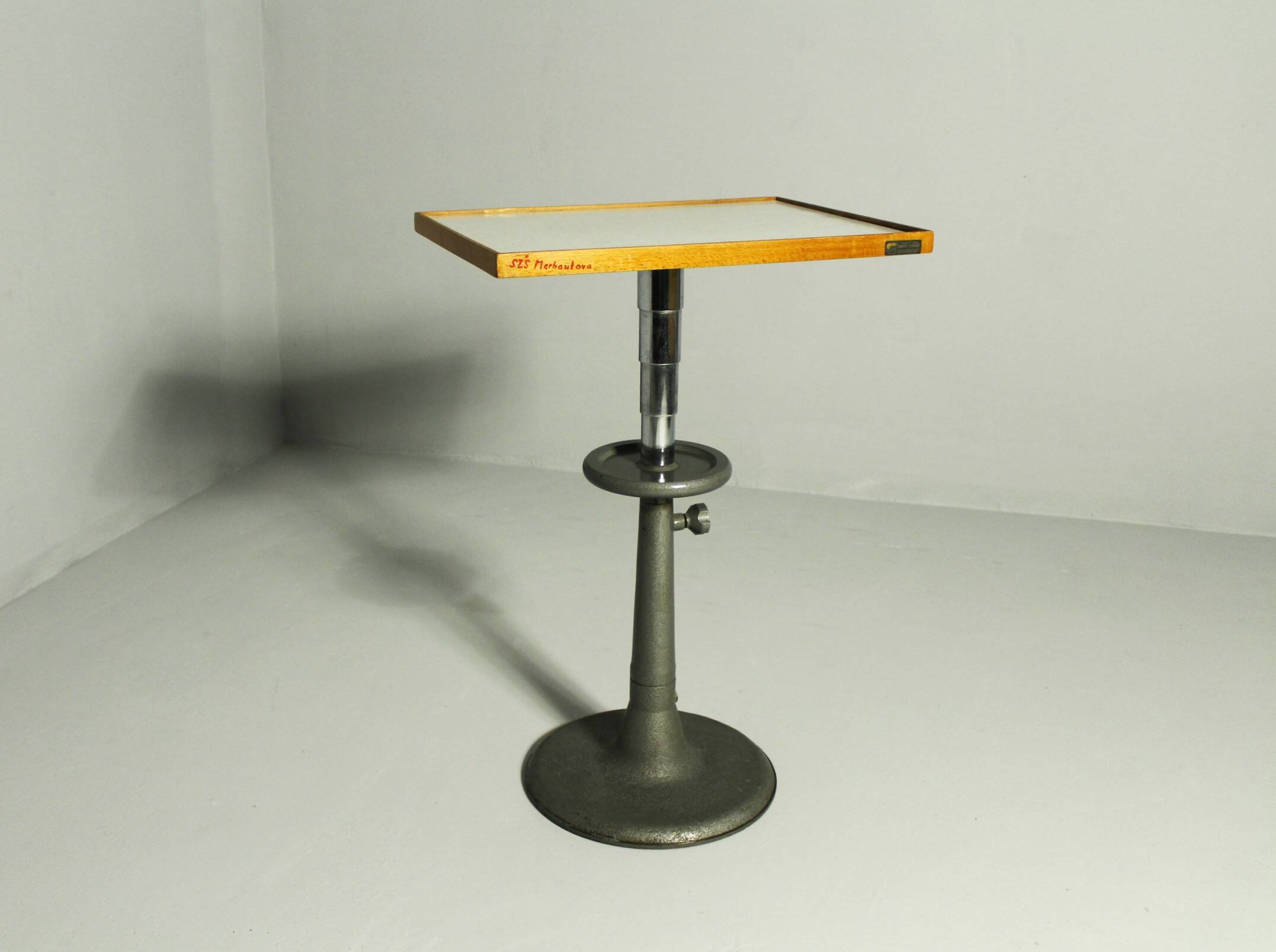 Cast Iron Telescope Laboratory Table, 1970s