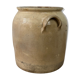 Beige varnished sandstone pot