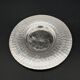 Duo of hammered metal and blown glass cups — handcrafted work