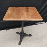 Bistro table with solid teak top